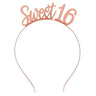 Amscan - Serre Tete - Sweet 16 Rose Gold - Party Shop