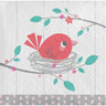 Creative Converting - Serviettes À Cocktail (16) - Oisillons Rose - Party Shop