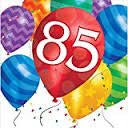 Serviettes De Table (16) - Ballons 85 Ans Party Shop