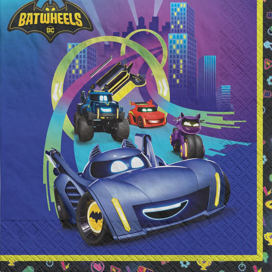 Amscan - Serviettes de table (16)  - Batwheels - Party Shop
