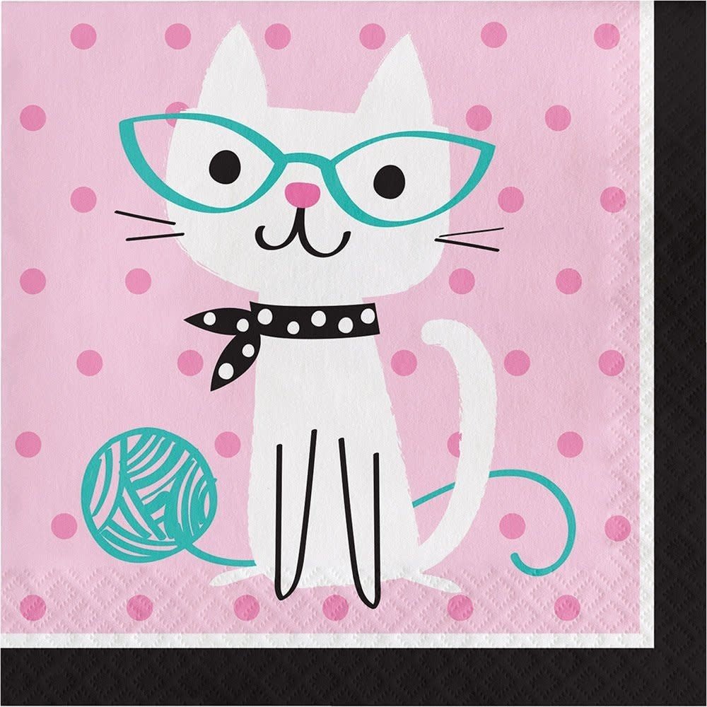 Serviettes De Table (16) - Chaton Mignon Party Shop