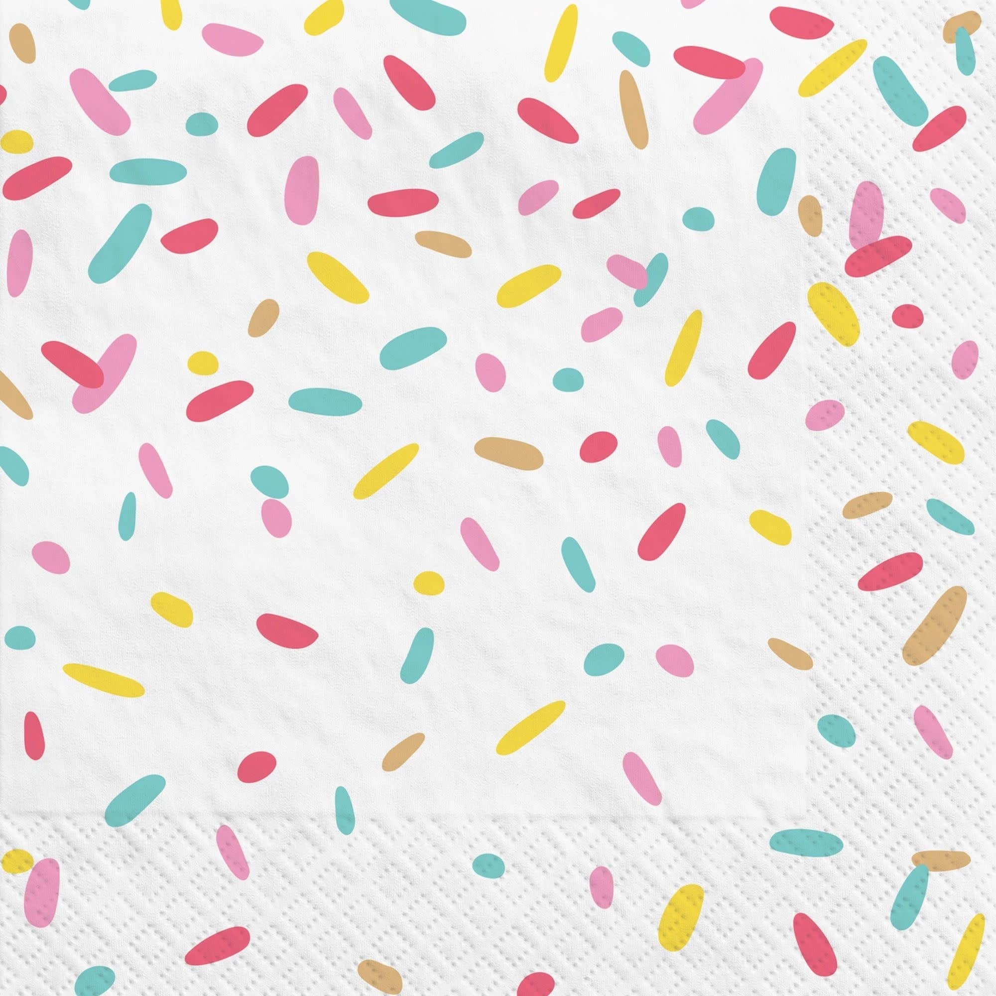 Serviettes De Table (16) - Confettis Multicolore Party Shop