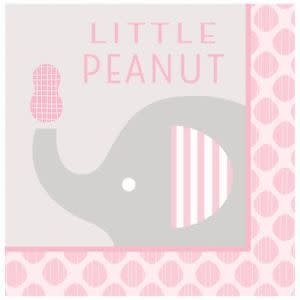 Serviettes De Table (16) - Éléphant Rose: Little Peanut Party Shop