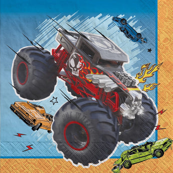 Serviettes de table (16) - Hot Wheels Monster Truck Party Shop