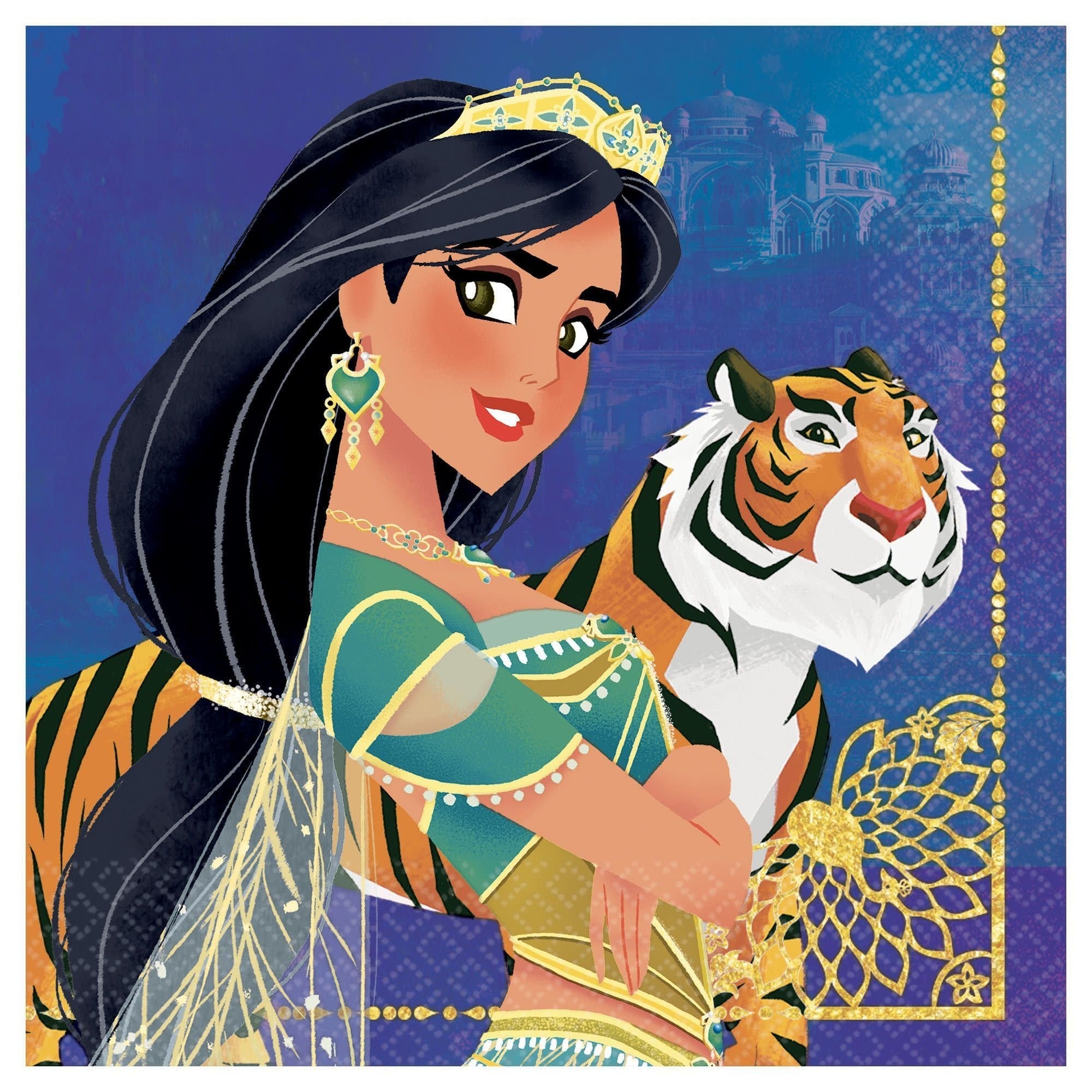 Serviettes De Table (16) - Jasmine (Aladdin) Party Shop