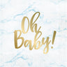 Creative Converting - Serviettes De Table (16) - Oh Baby Bleu Marbre - Party Shop