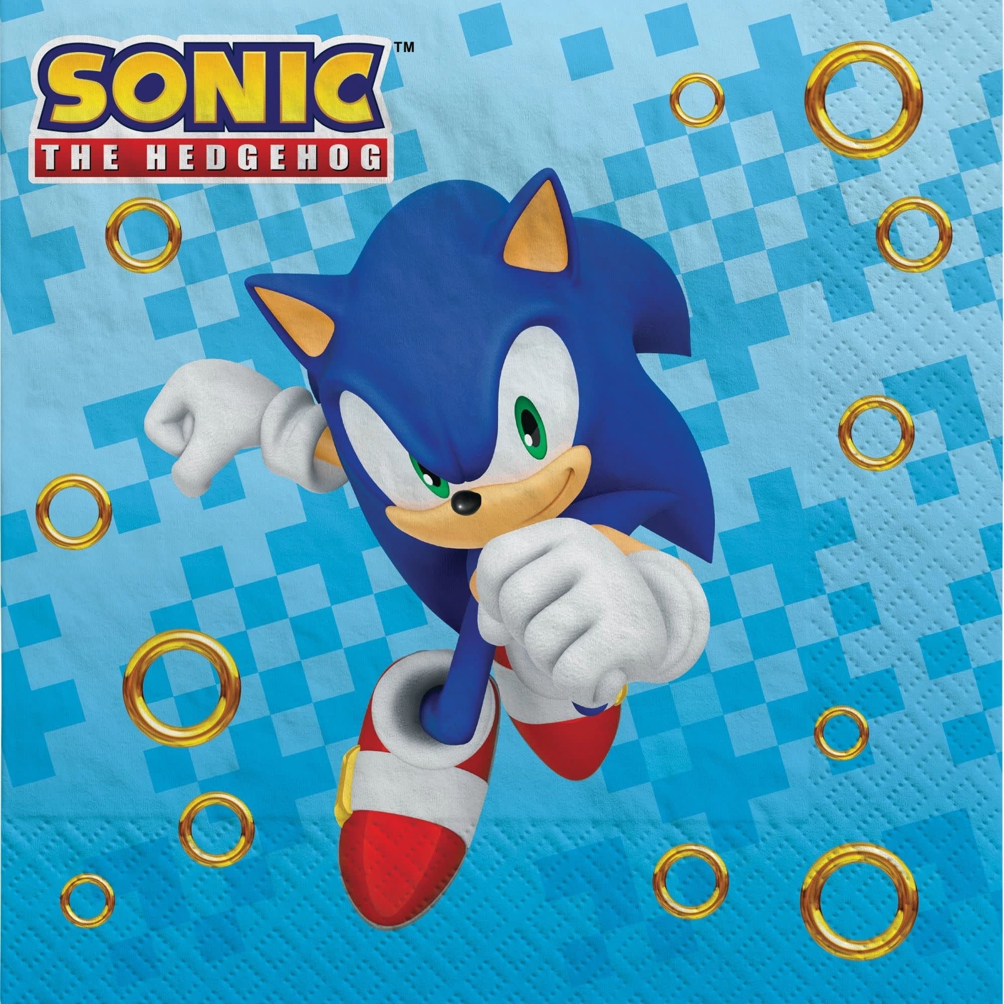 Serviettes De Table (16) - Sonic Party Shop