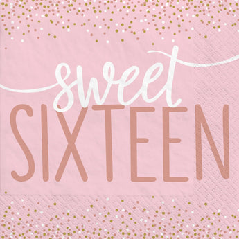 Serviettes De Table (16) - Sweet 16 Party Shop