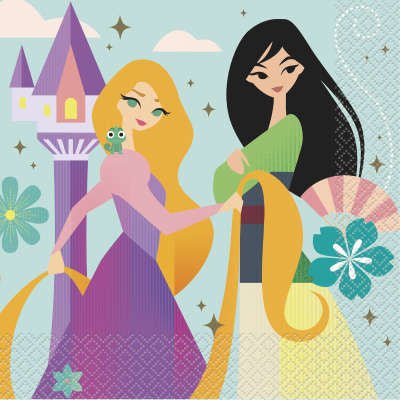 Serviettes De Table (16Pc) - Princesses Disney Party Shop