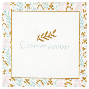 Serviettes De Table (20) - Communion Champêtre Party Shop