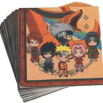 Serviettes De Table (20) - Naruto Party Shop