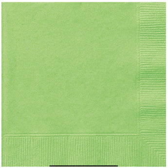 Serviettes De Table (50) - Vert Lime Party Shop