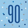 Unique - Serviettes De Table Bleu (16) - 90Ans - Party Shop