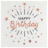 Santex - Serviettes De Table Happy Birthday Rose Gold (10) - Party Shop