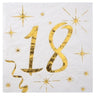 Santex - Serviettes Cocktail Or 18 Ans (20) - Party Shop