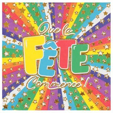 Santex - Serviettes De Table Que La Fete Commence (20) - Party Shop