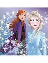 Serviettes De Tables (16) - La Reine Des Neiges 2 (Frozen) Party Shop