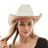 KBW Global - Shimmer rose gold cowboy hat with glitter finish – stylish Western accessory. Perfect for bachelorette parties, Halloween, concerts, rodeos and festivals – Party Shop
