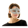 KBW global - Silver rhinestone masquerade mask – elegant sparkling accessory. Perfect for Halloween, masquerade balls, carnival, costume parties and theater – Party Shop