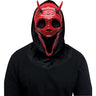 Skull devil mask with attached black hood – adult-size Halloween horror accessory - Funworld - Party Shop