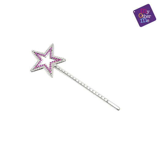 Small magic wand 23x7 cm. Costume accessory for princess, fairy, witch or magician. Perfect for Halloween, carnival, cosplay and themed parties - MOM - Party shop