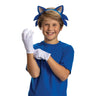 Official Sonic the Hedgehog kids’ accessory set – includes headband with ears, white gloves, and optional nose – perfect for Halloween, cosplay, or video game–themed parties- Disguise- Party Shop