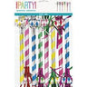 Unique - Soufflets (8) - Couleurs Assorties - Party Shop