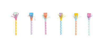 Unique - Soufflets À Franges (6) - Couleurs Assorties - Party Shop