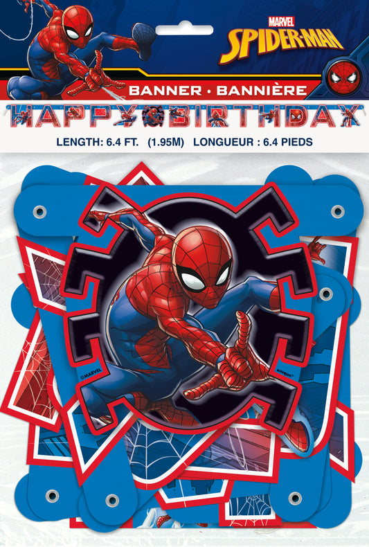 Unique - Bannière De Fête (6Pi) - Spider-Man - Party Shop