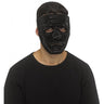Black full-face mask with glossy spikes – adult-size costume accessory for Halloween, raves, or anonymous cosplay - Funworld - Party Shop