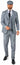 Suitmeister 1920s gangster men’s costume – retro pinstripe jacket, matching pants, and tie. Perfect for Halloween, cabaret, or vintage-themed parties. - Party shop