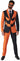 SUITMEISTER - Suitmeister Jack O’Lantern men’s costume – pinstripe Halloween pumpkin outfit with jacket, pants, and tie. Perfect for spooky and stylish parties. -Party Shop