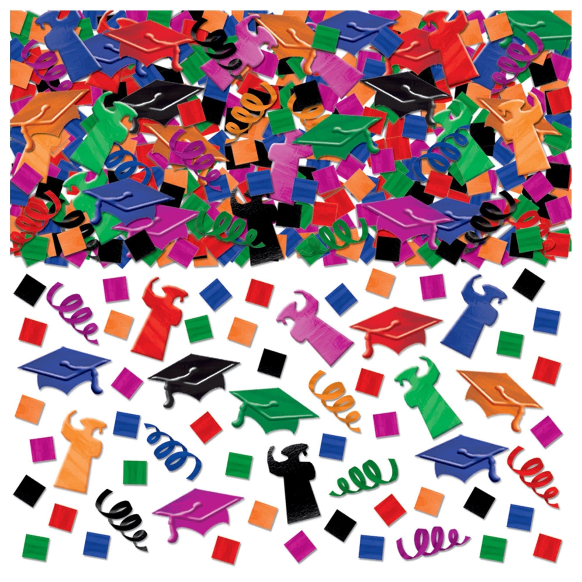 Super Méga Pack Confettis Metalique 5Oz - Graduation Multicolore Party Shop