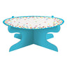 Amscan - Support À Gâteaux 13Po - Bleu Et Pois - Party Shop