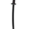 Tanjiro Sword – Demon Slayer cosplay katana with sheath – black blade with red/orange guard – size 26" x 2 1/4" – perfect for Halloween, anime conventions, or manga collection - Disguise - Party Shop