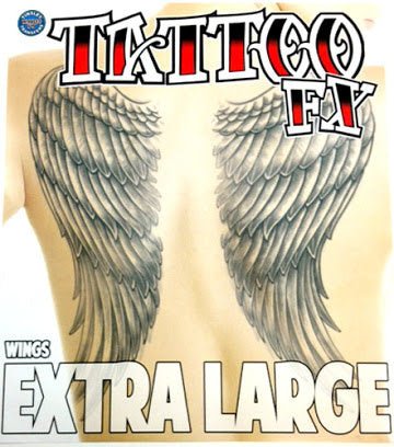 Tatoo Fx Ailes D'Ange Extra Large Party Shop