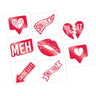 Amscan - Tatouage Metallique -  St-Valentin - Party Shop