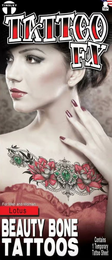 TINSLEY - Tatouage Temporaire - Beauty Bone Lotus - Party Shop
