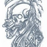 TINSLEY - Tatouage Temporaire - Tête De Mort - Party Shop