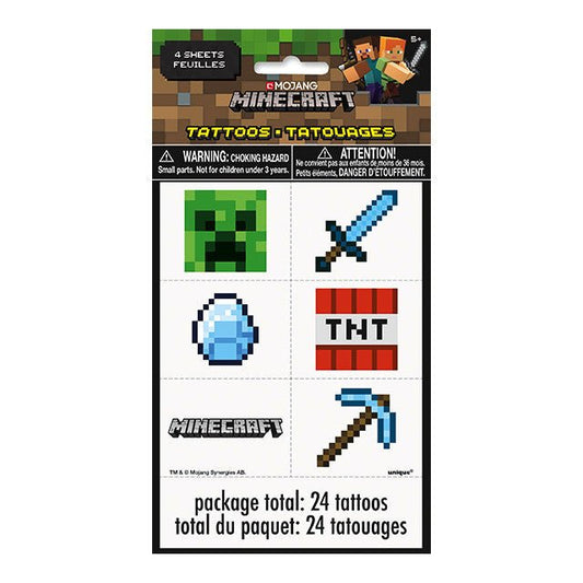 Unique - Tatouages (24) - Pixel Minecraft - Party Shop