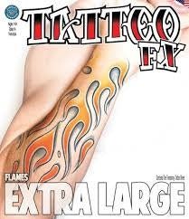 Tattoo Fx - Flammes Extra Large Party Shop