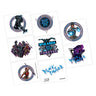 Amscan - Tattoos (8) - Black Panther - Party Shop