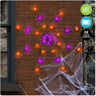 Party Shop - Toile D'Araignée Led (32) - Orange Et Mauve - Party Shop