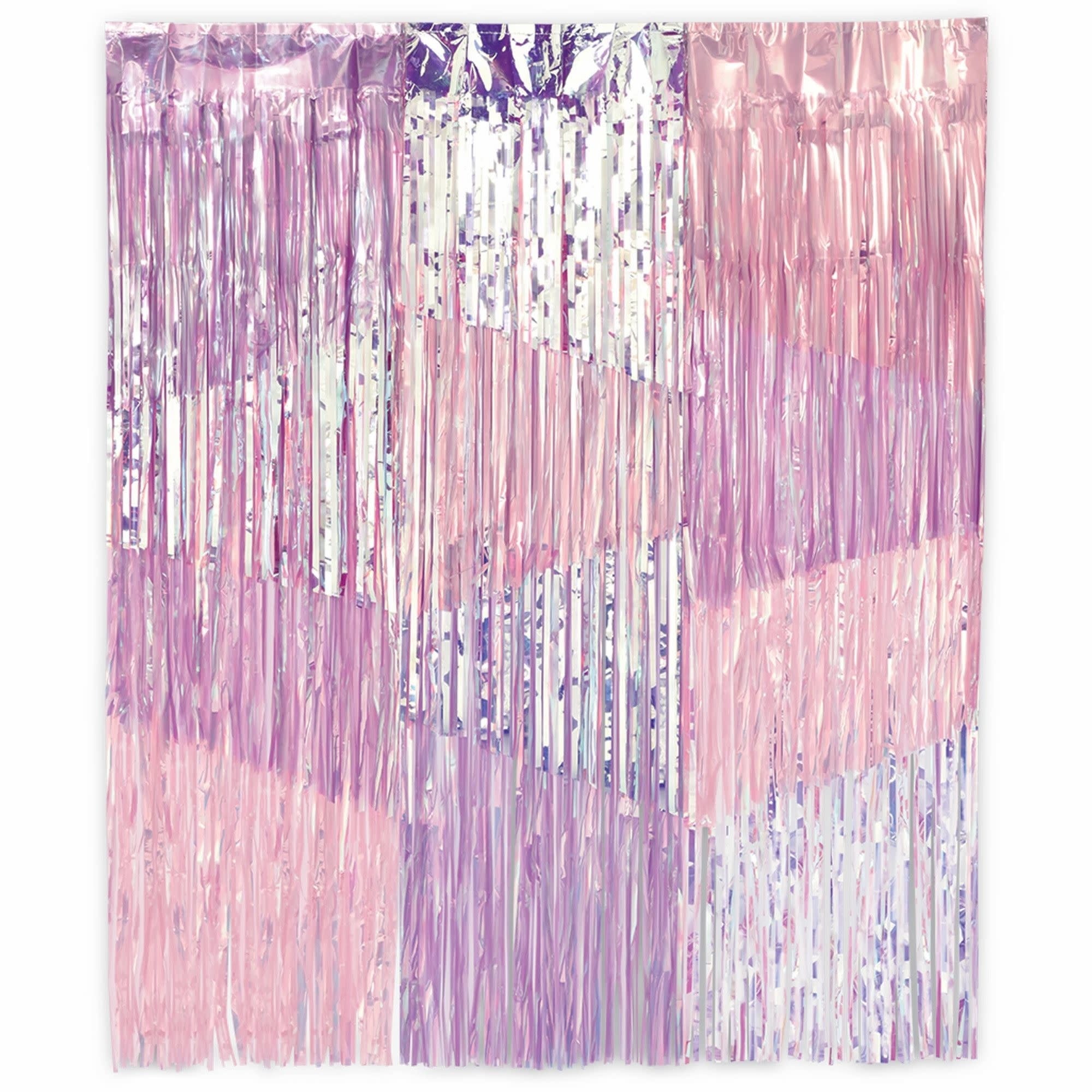 Toile De Fond Décorative À Franges - Iridescent Party Shop