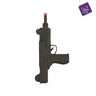 Toy machine gun with sound 38x16x5 cm. Realistic accessory to complete a police, military or gangster costume for Halloween, carnival, cosplay or themed party - MOM - PArty Shop