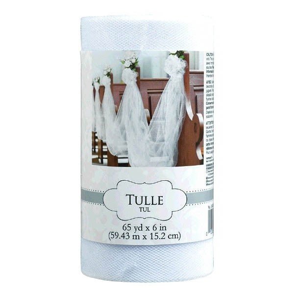 Tulle Blanche 6Po X 65Yd Party Shop