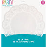 Unique - Napperons en dentelle blancs, 12 pouces, 12 unités - (DOILIES) - Party Shop