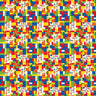 Unique - Rouleau d'emballage cadeau de Party de blocs, 30 x 60 pouces - Party Shop