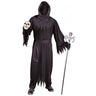 Unknown Phantom adult Halloween costume with black hooded robe, secret vision mask, and belt – spooky and mysterious disguise for haunted events - Funworld - Party Shop