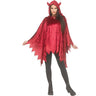 Red velour devil poncho for adults with hood and attached stuffed horns – perfect for Halloween or costume parties- Funworld - Party Shop